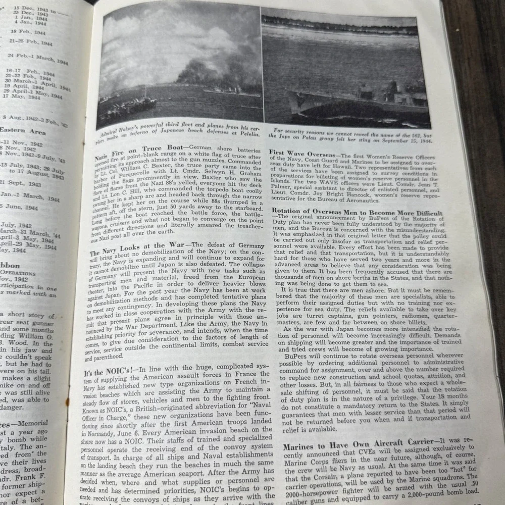 Our Navy Magazine Mid-November 1944 V-Mail Fleet Post‎ Office WWII Era